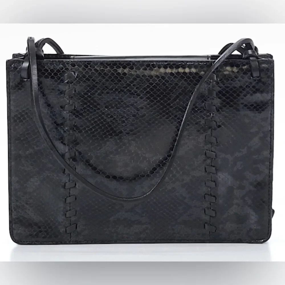 Fossil Snake skin pattern leather clutch
